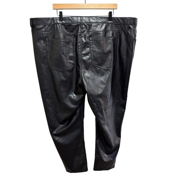 Abercrombie & Fitch The Skinny High Rise Faux Leather Pants Size 37 = Size 24 - Picture 3 of 12